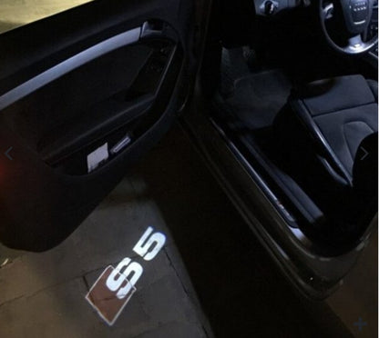 2x Projecteurs de porte Led compatible pour AUDI S5 (PLUG&PLAY)