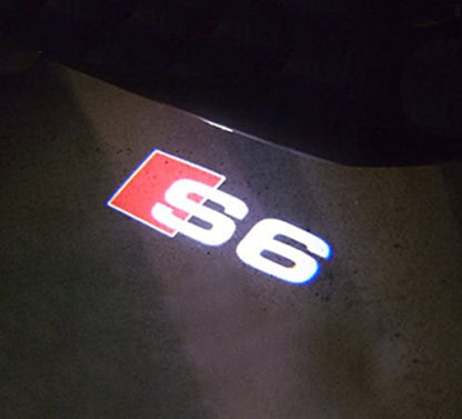 2x Projecteurs de porte Led compatible pour AUDI S6 (PLUG&PLAY)