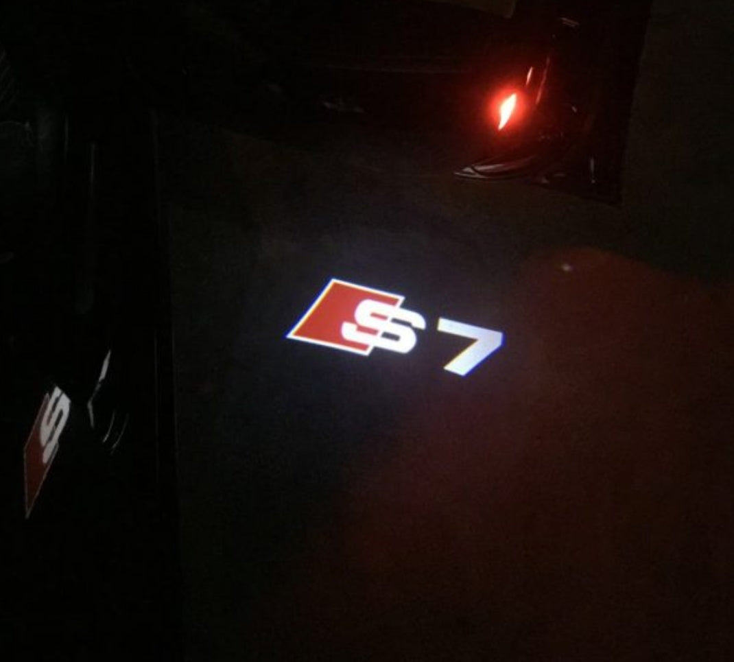 2x Projecteurs de porte Led compatible pour AUDI S7 (PLUG&PLAY)