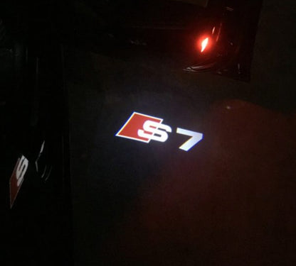 2x Projecteurs de porte Led compatible pour AUDI S7 (PLUG&PLAY)