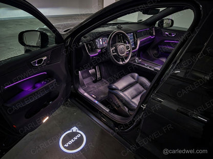 2 Projecteurs de porte LED Volvo – Logo lumineux Plug&Play