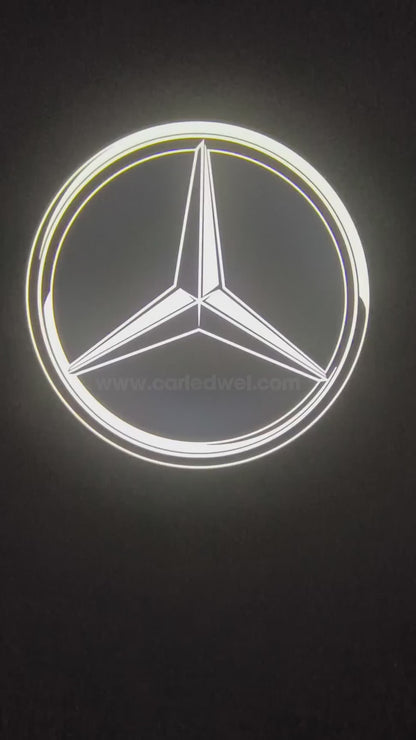 2x Projecteurs de porte LED Dynamic compatible pour Mercedes Star AMG (PLUG&PLAY)