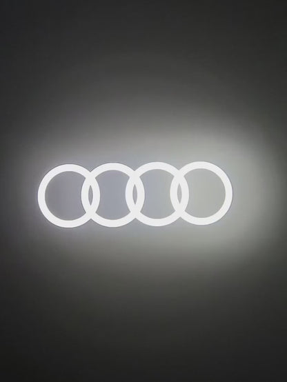 2x Dynamic Led Türprojektoren kompatibel für AUDI (4 Ringe + Audi Sport (PLUG&amp;PLAY)) 