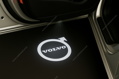 2x Projecteurs de porte Led compatible pour Volvo (PLUG&PLAY)