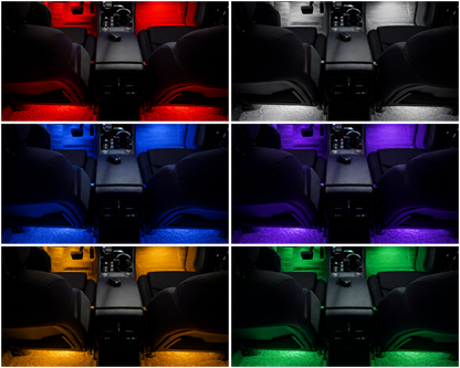 2x LED-Ambiente-Fußraumbeleuchtung, kompatibel mit AUDI (PLUG&PLAY)