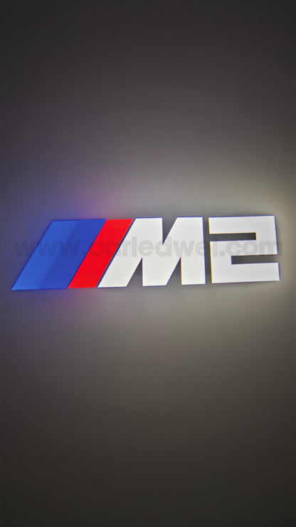 2x Projecteurs de porte Led compatible pour BMW M2 (PLUG&PLAY)