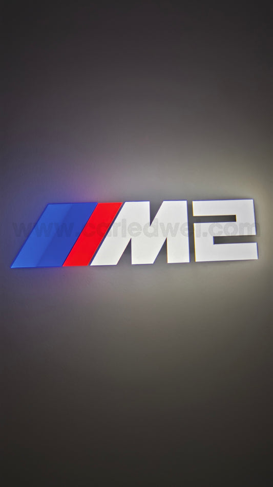 2x Projecteurs de porte Led compatible pour BMW M2 (PLUG&PLAY)