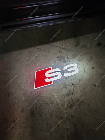2 Projecteurs de porte LED AUDI S3 – Logo lumineux Plug&Play