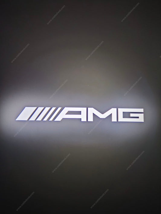 2x Projecteurs de porte Led compatible pour Mercedes AMG (text) (PLUG&PLAY)