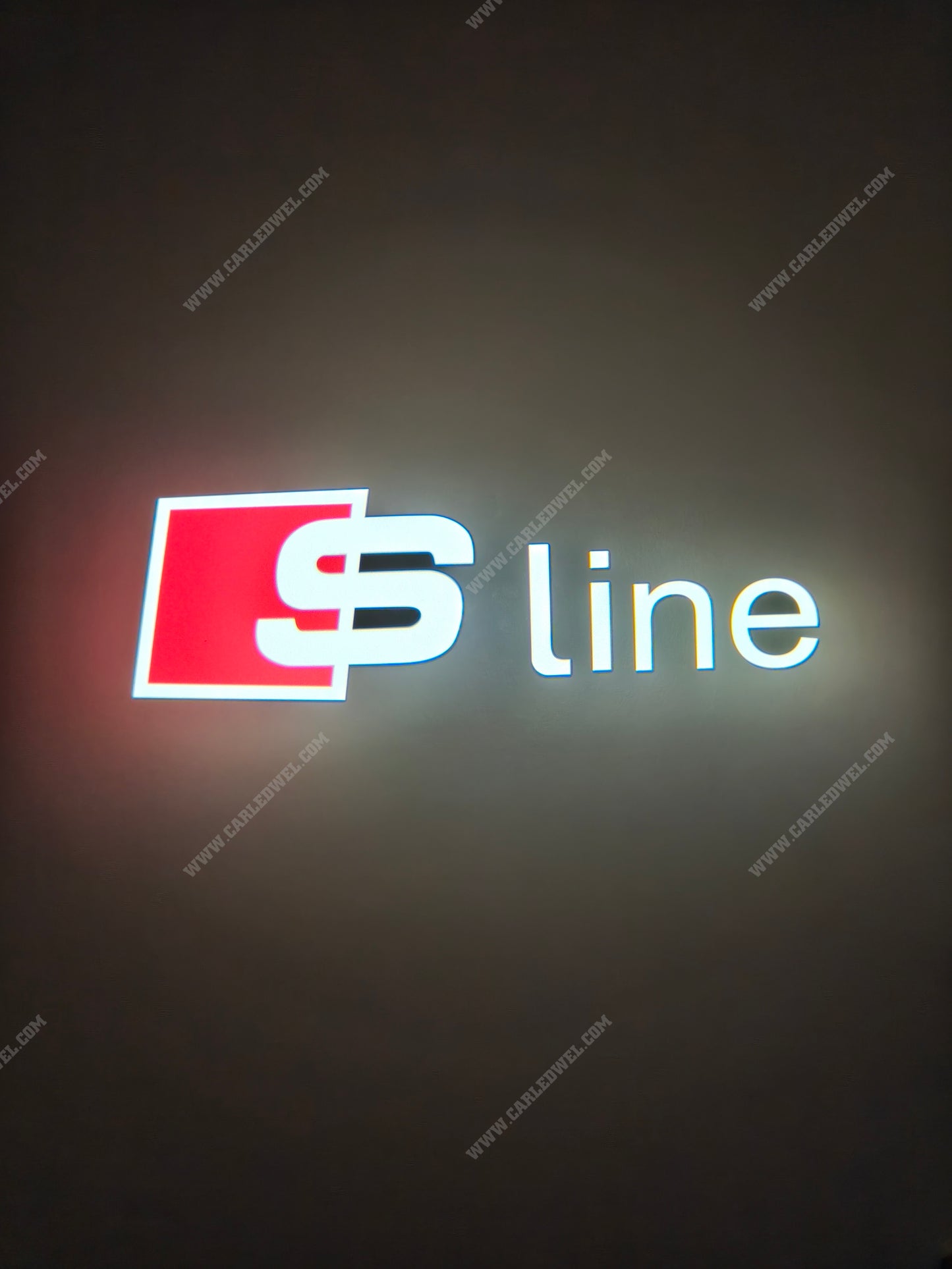 2 AUDI LED-Türprojektoren – leuchtendes S Line Logo Plug&Play