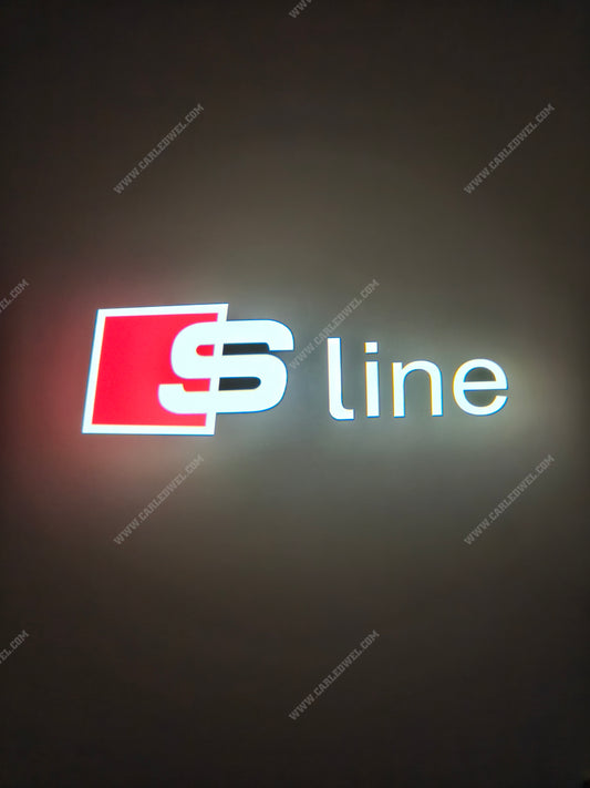 2 Projecteurs de porte LED AUDI – Logo S Line lumineux Plug&Play