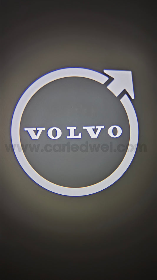 2x Projecteurs de porte Led compatible pour Volvo (PLUG&PLAY)