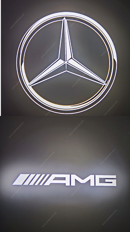 2x Projecteurs de porte LED Dynamic compatible pour Mercedes Star AMG (PLUG&PLAY)