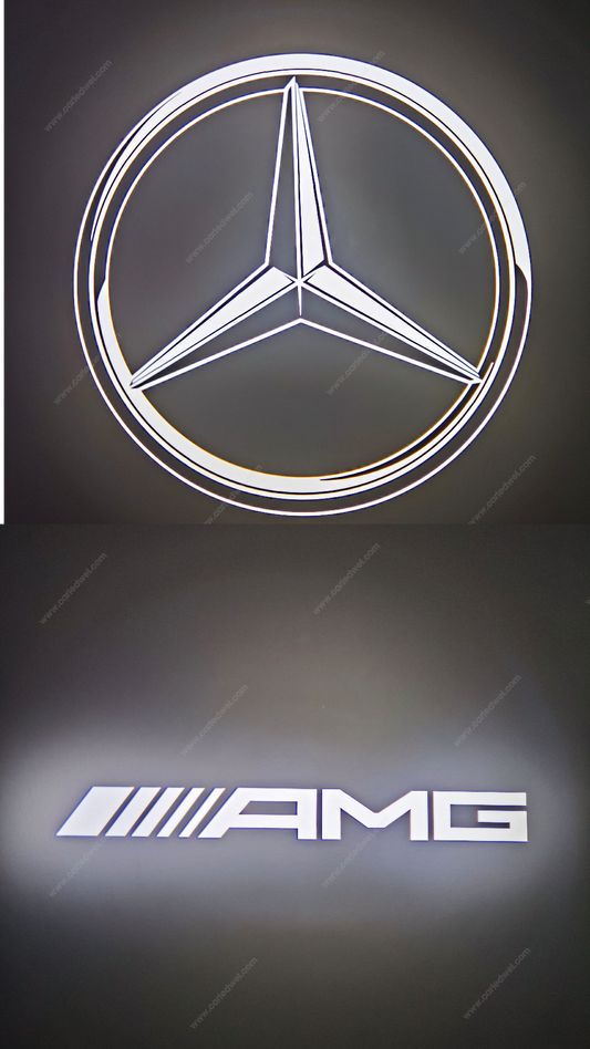 2x Projecteurs de porte LED Dynamic compatible pour Mercedes Star AMG (PLUG&PLAY)